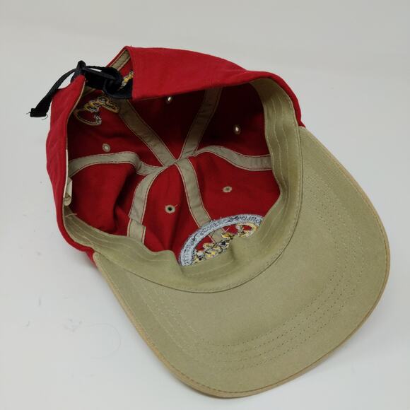 Paramount Headgear Cabela's Slideback Hat Embroidered Logo Red OSFA - Picture 9 of 11